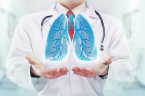 ефектите на никотина върху белите дробове